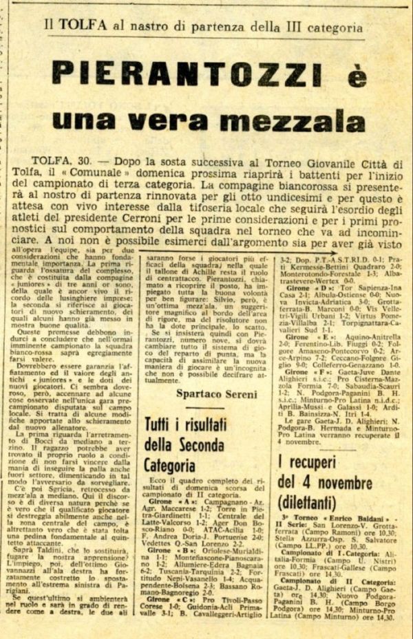 CORRIERE DELLO SPORT 31-10-64